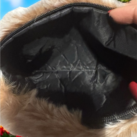 Jane and Berry faux fur clutch NWT